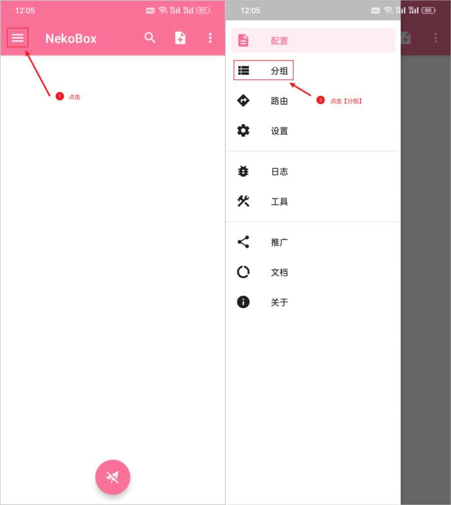 NekoBox for Android 分组